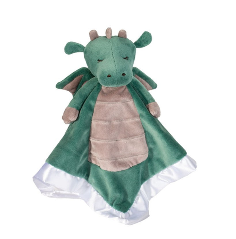 Asher Dragon Lil' Snuggler green plush dragon with satin accents