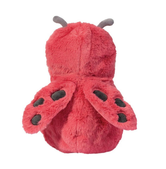 Back of the Baby Ladybug Hug swaddle with ladybug wings