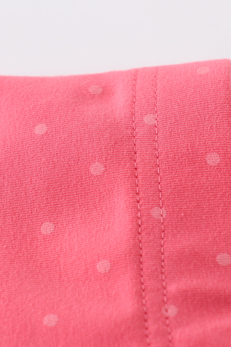 Pink Dot Ruffle Pants