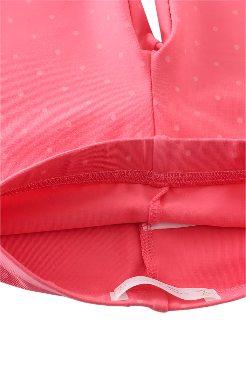 Pink Dot Ruffle Pants