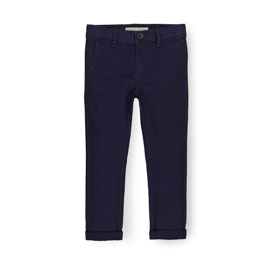 Navy blue pants on a white background