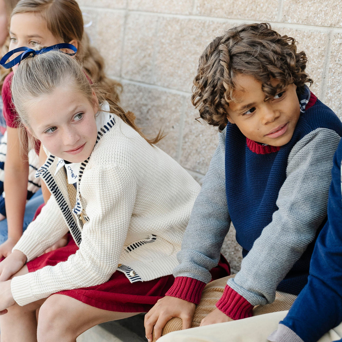 Boys Organic Crew Neck Sweater