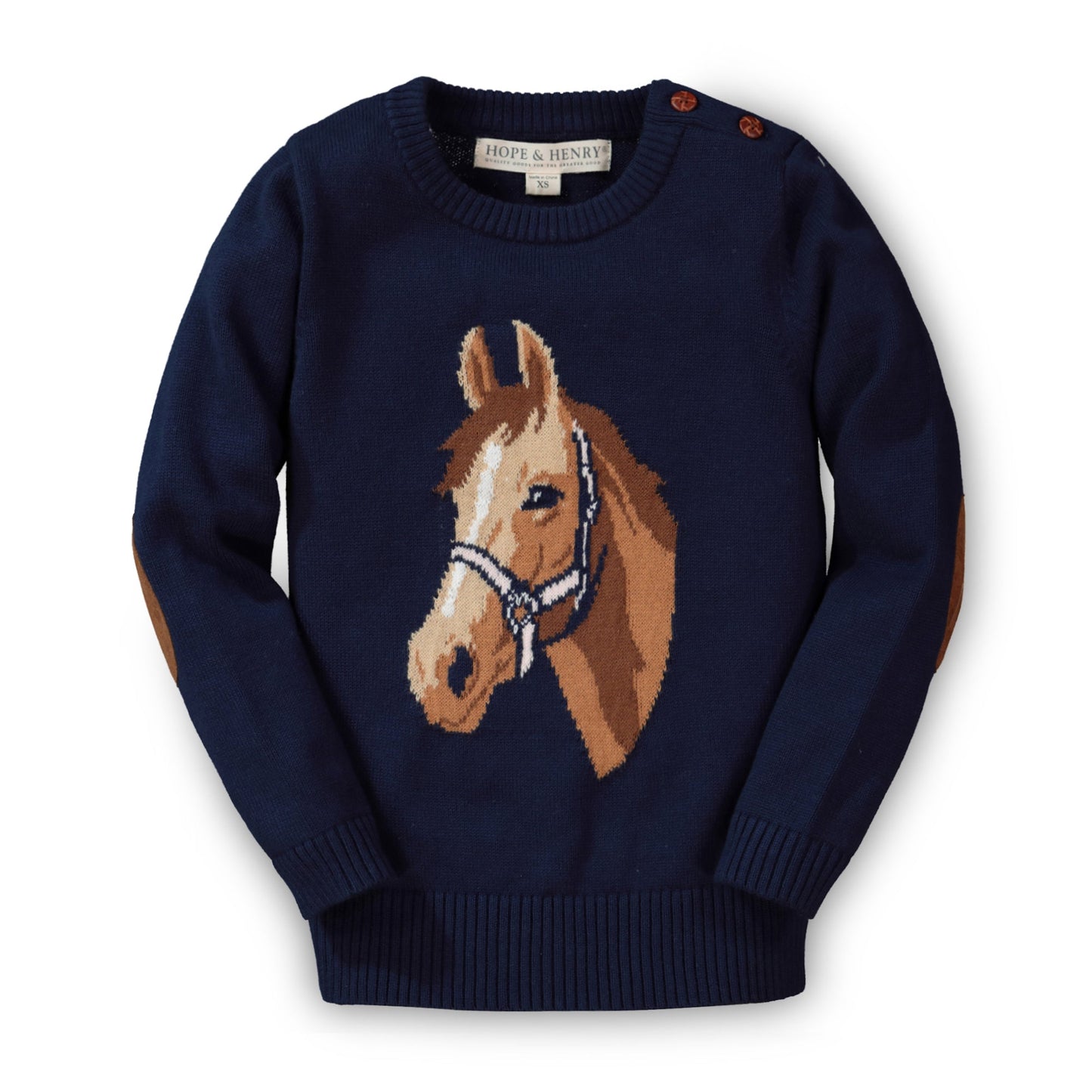Organic Horse Intarsia Sweater - Pre Order