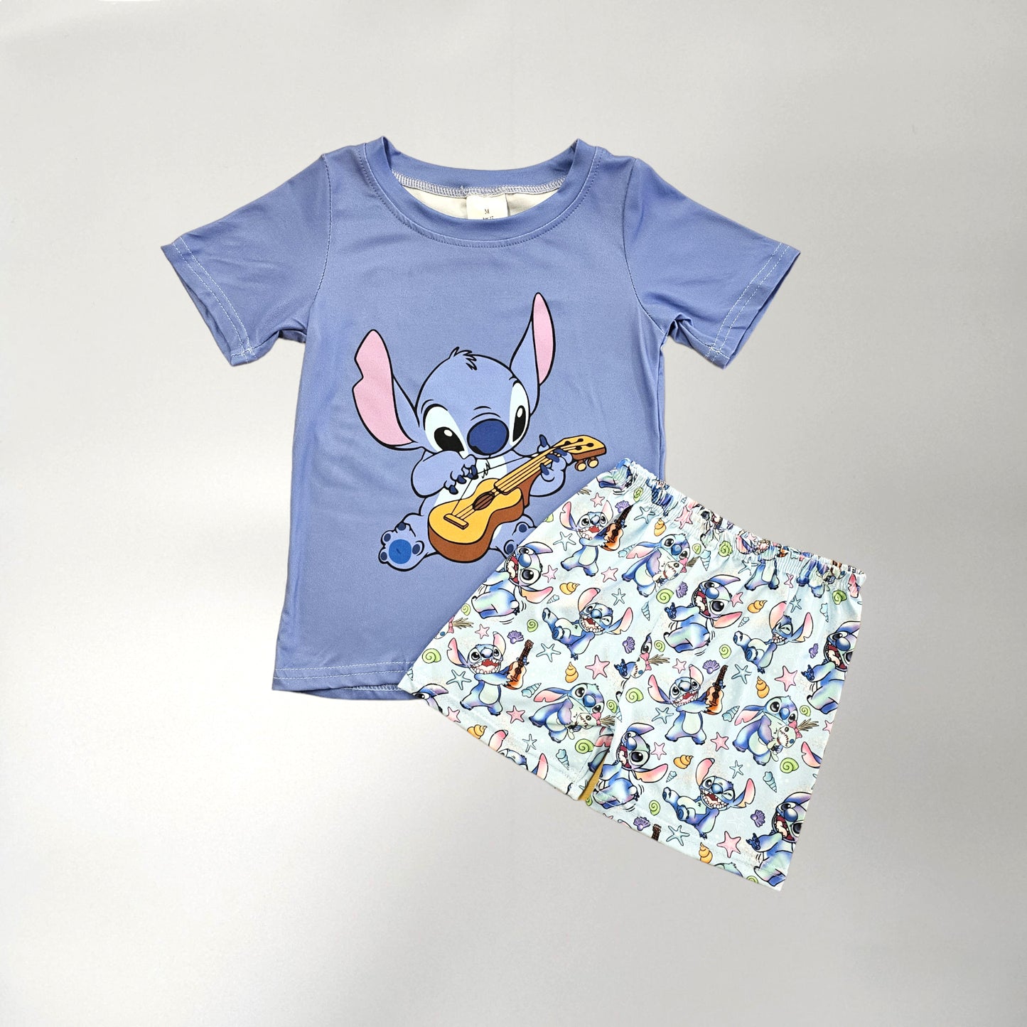 Boy Blue Cartoon Short Set