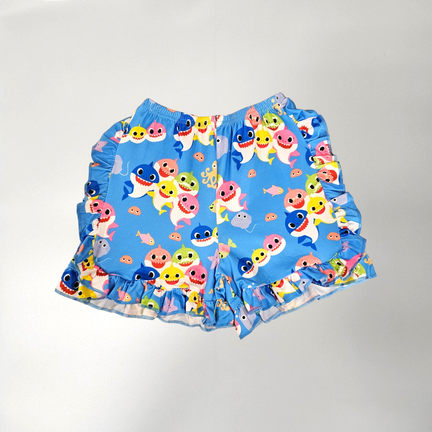 Girl Ruffle Shark Short Set