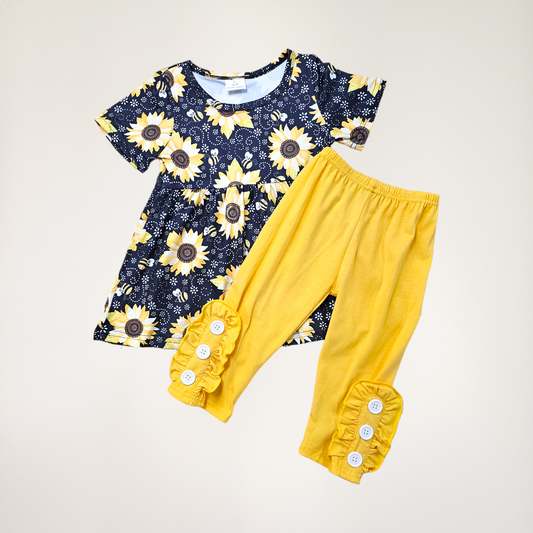 Sunflower Capris Set