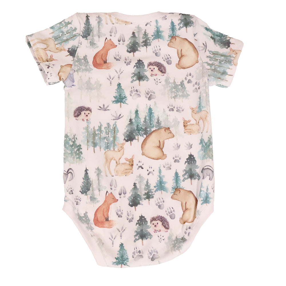 Madison Woodland Short Sleeve Romper