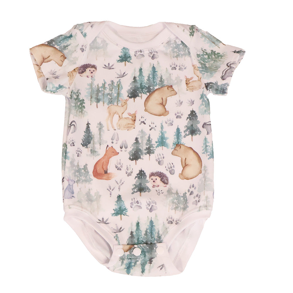 Madison Woodland Short Sleeve Romper