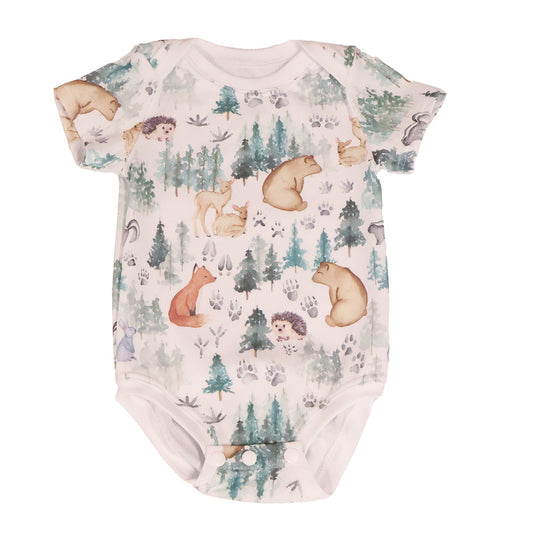 Madison Woodland Short Sleeve Romper