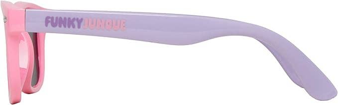 Toddler Pink/Purple Smoke Lenses Flexible Wire Sunglasses Age 2-7 years