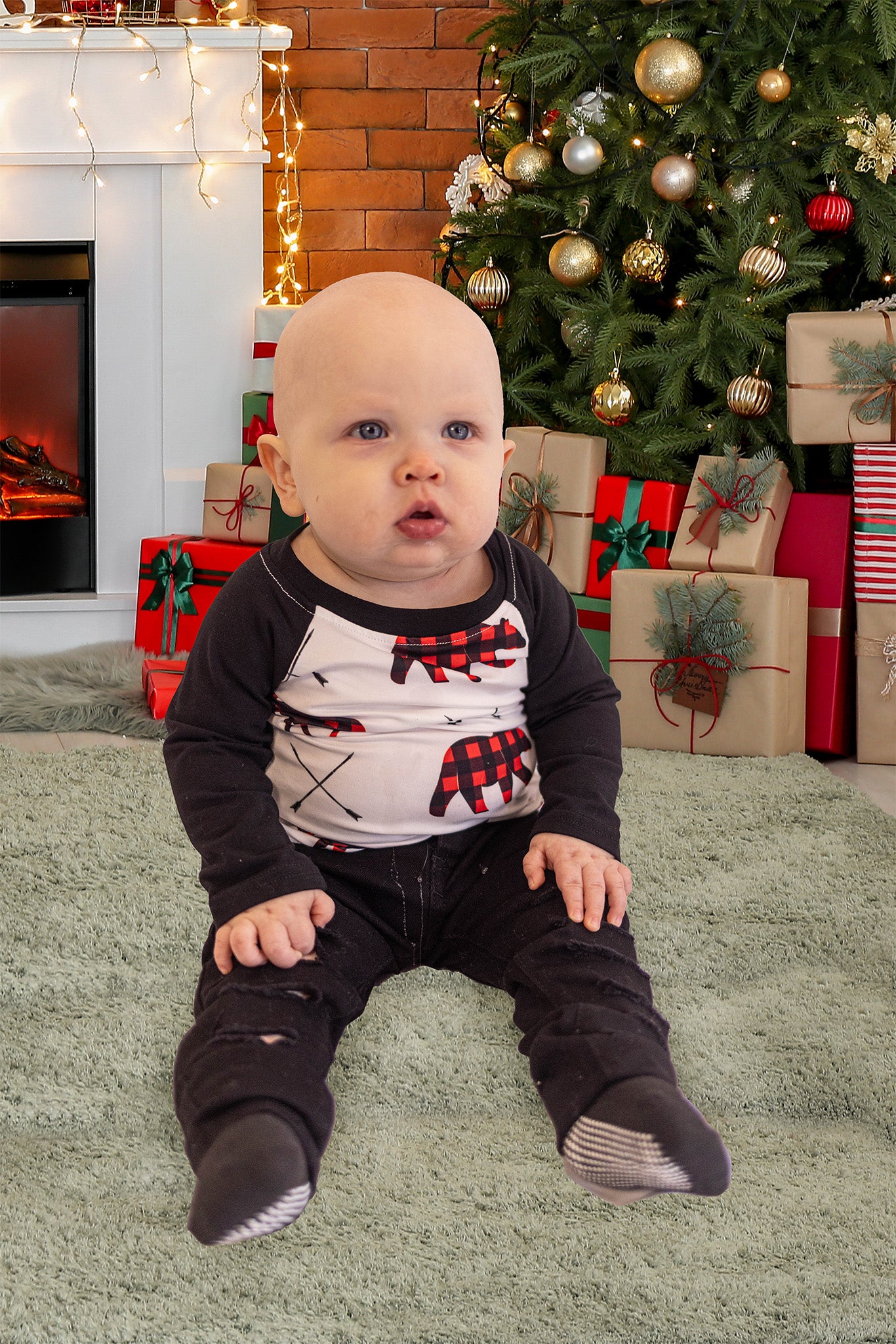 Plaid Christmas Animal Shirt