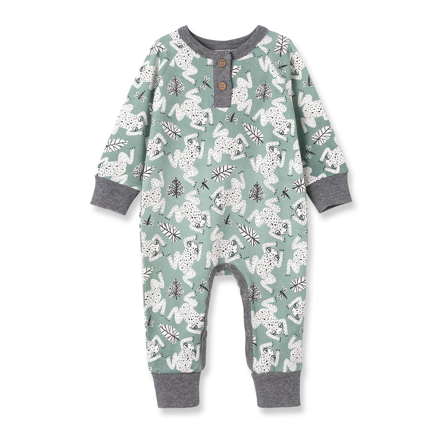Ryan Leapfrog Bamboo Henley Romper