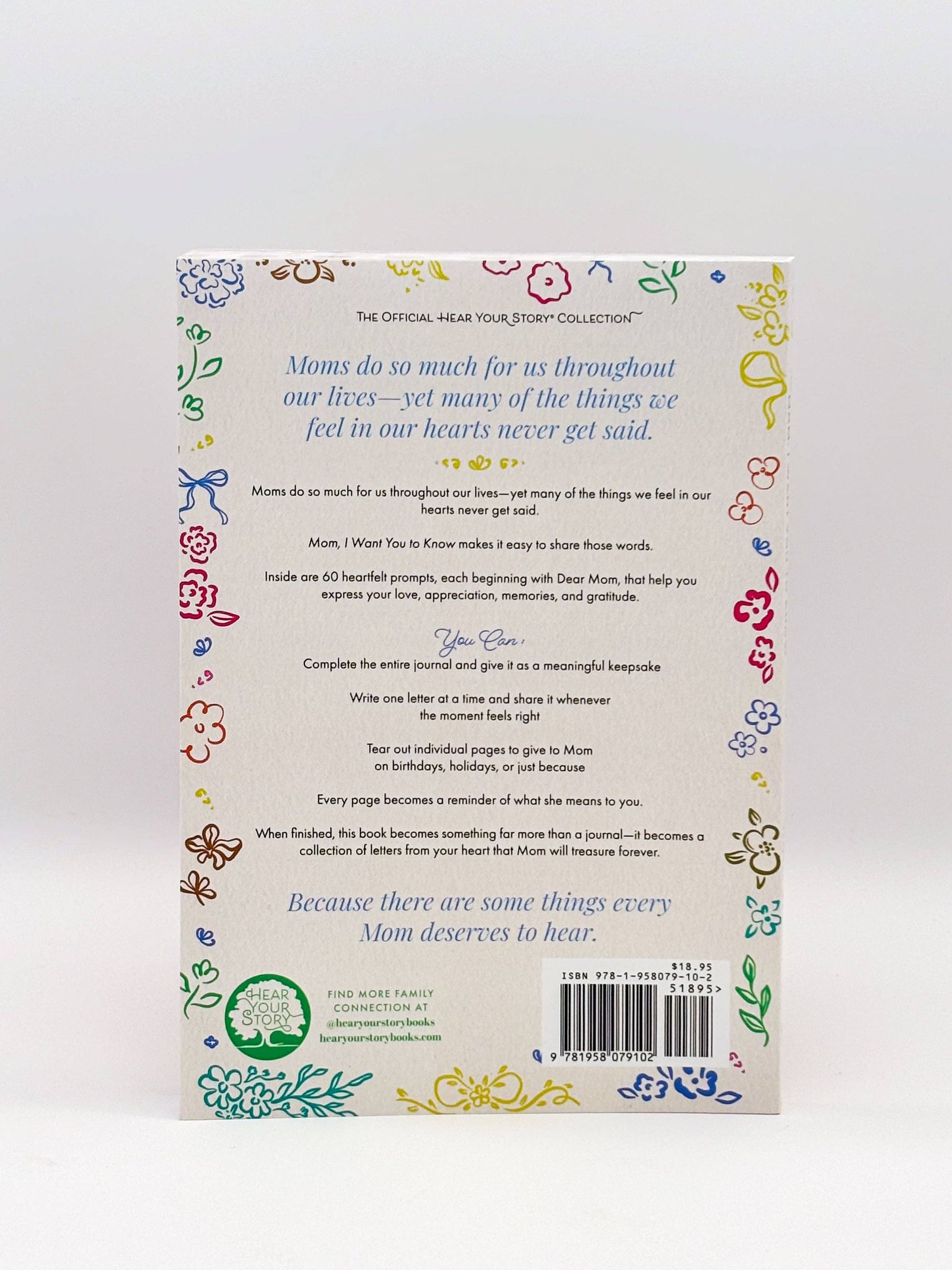 Back cover of a book with text and decorative elements on a white background