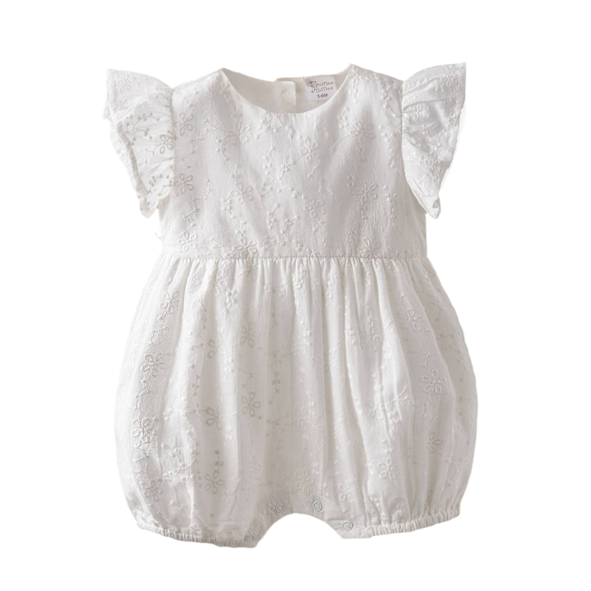 Lucy Embroidered Cotton Romper