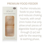  ali+oli pacifier feeder packaging with product description text