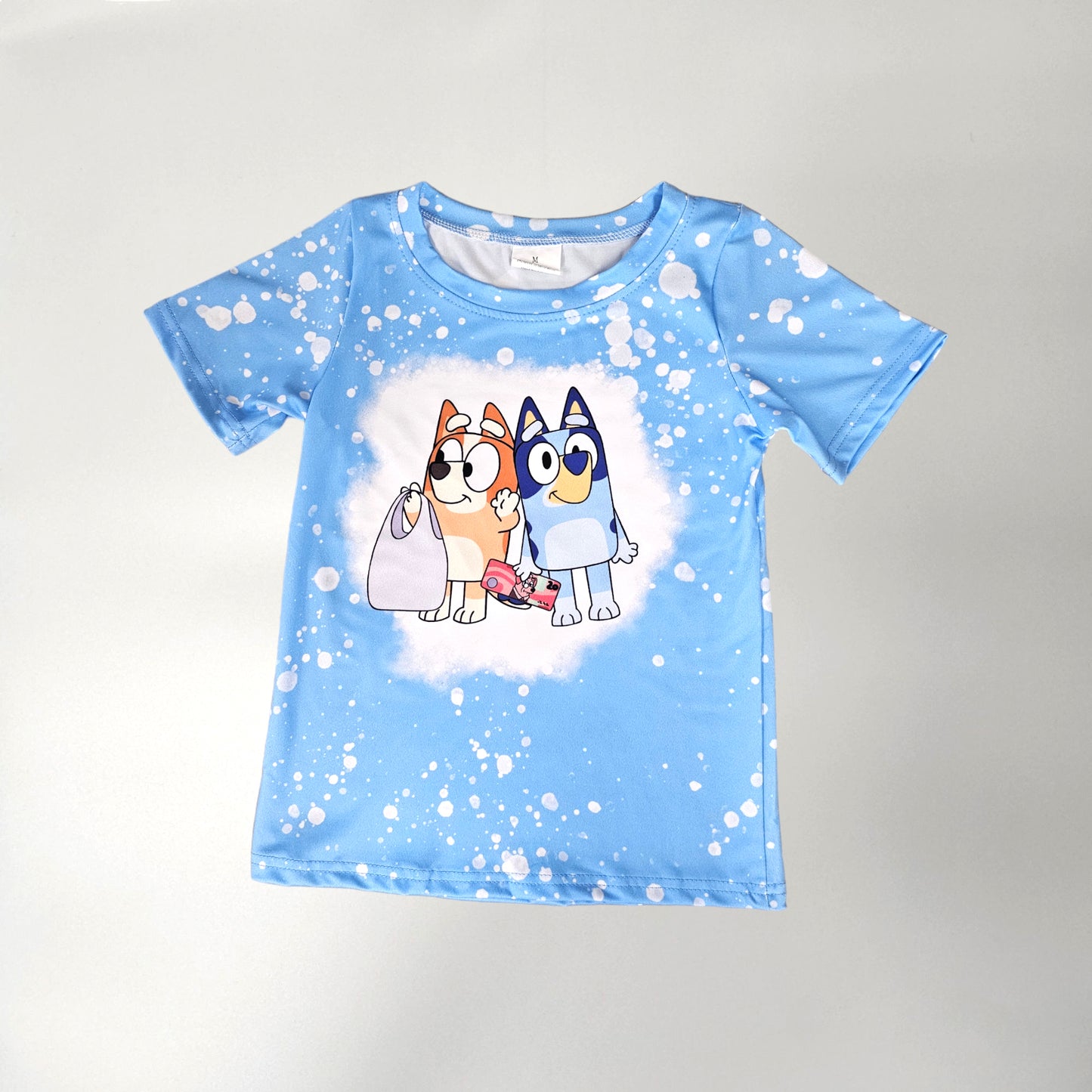 Blue Dog Cartoon Boy Short Set