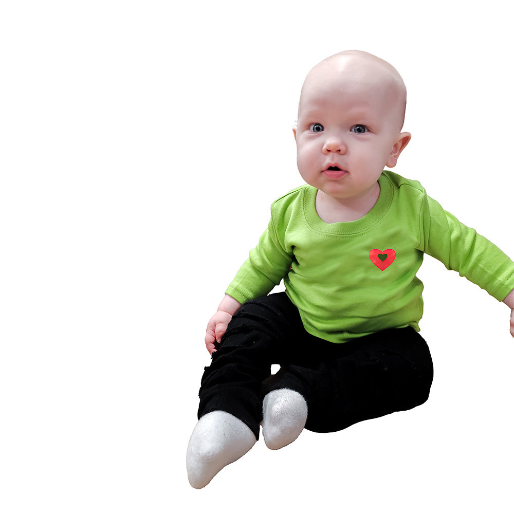 Leo Boy's "Growing Heart" Long Sleeve Tee