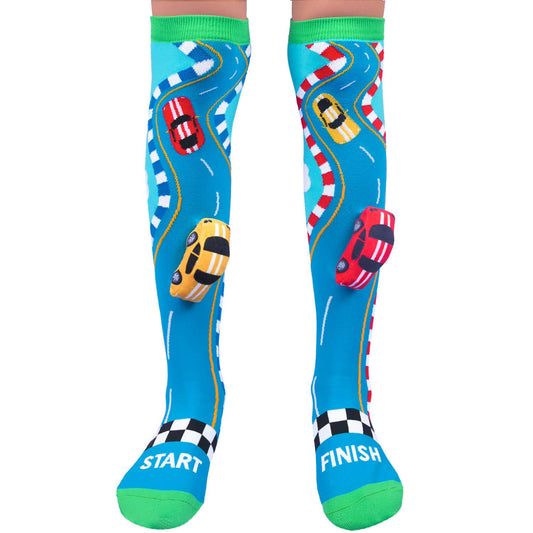 RACING CARS SOCKS: Kids & Adults Age 6 - 99