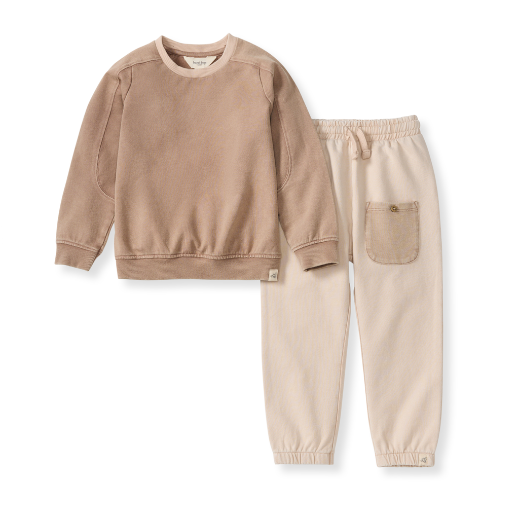 Gabriel Acid Wash Toddler Sweatshirt Set