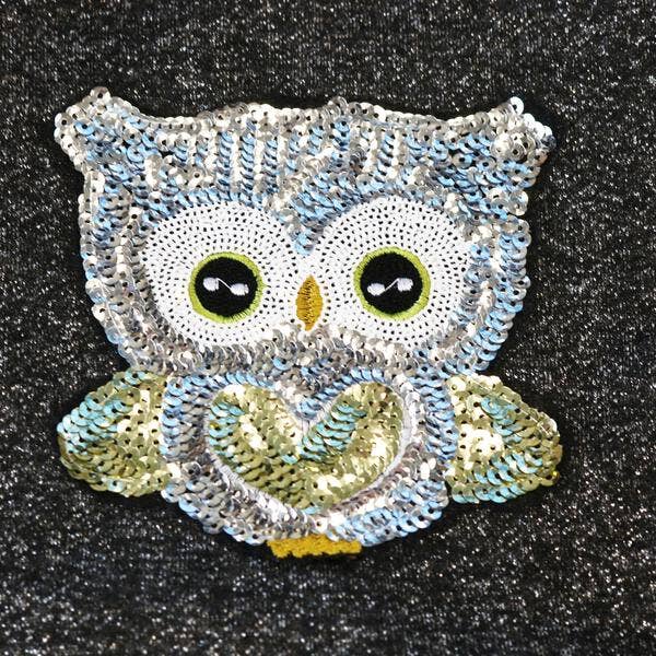 Hermione Sequin Owl Lurex Pullover Sweater