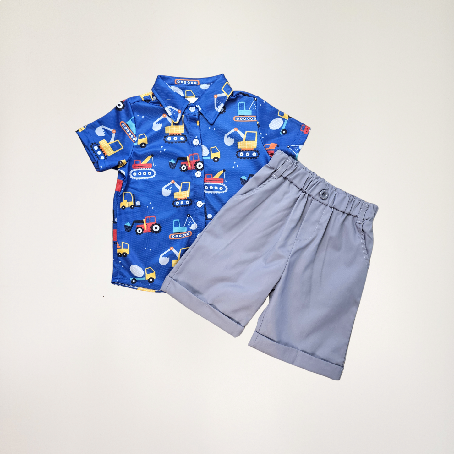 Construction Printed Short Set