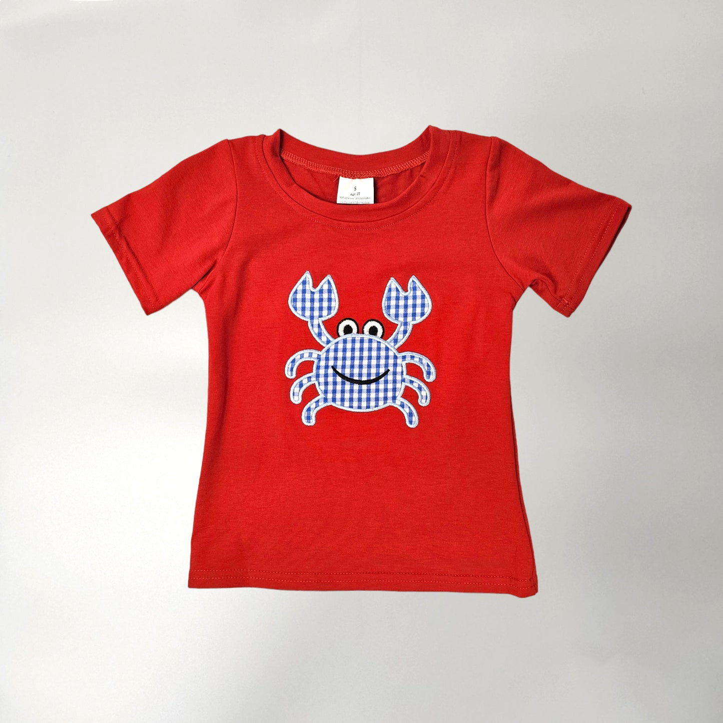 Embroidered Crab Short Set