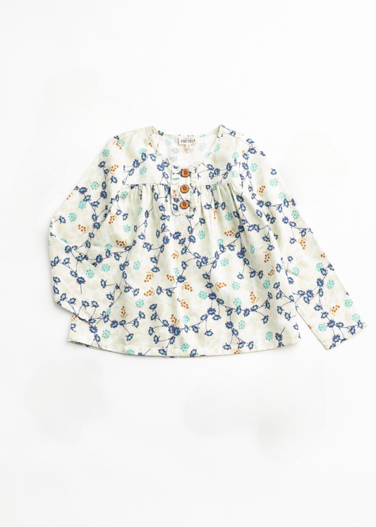 Floral dress on a white background