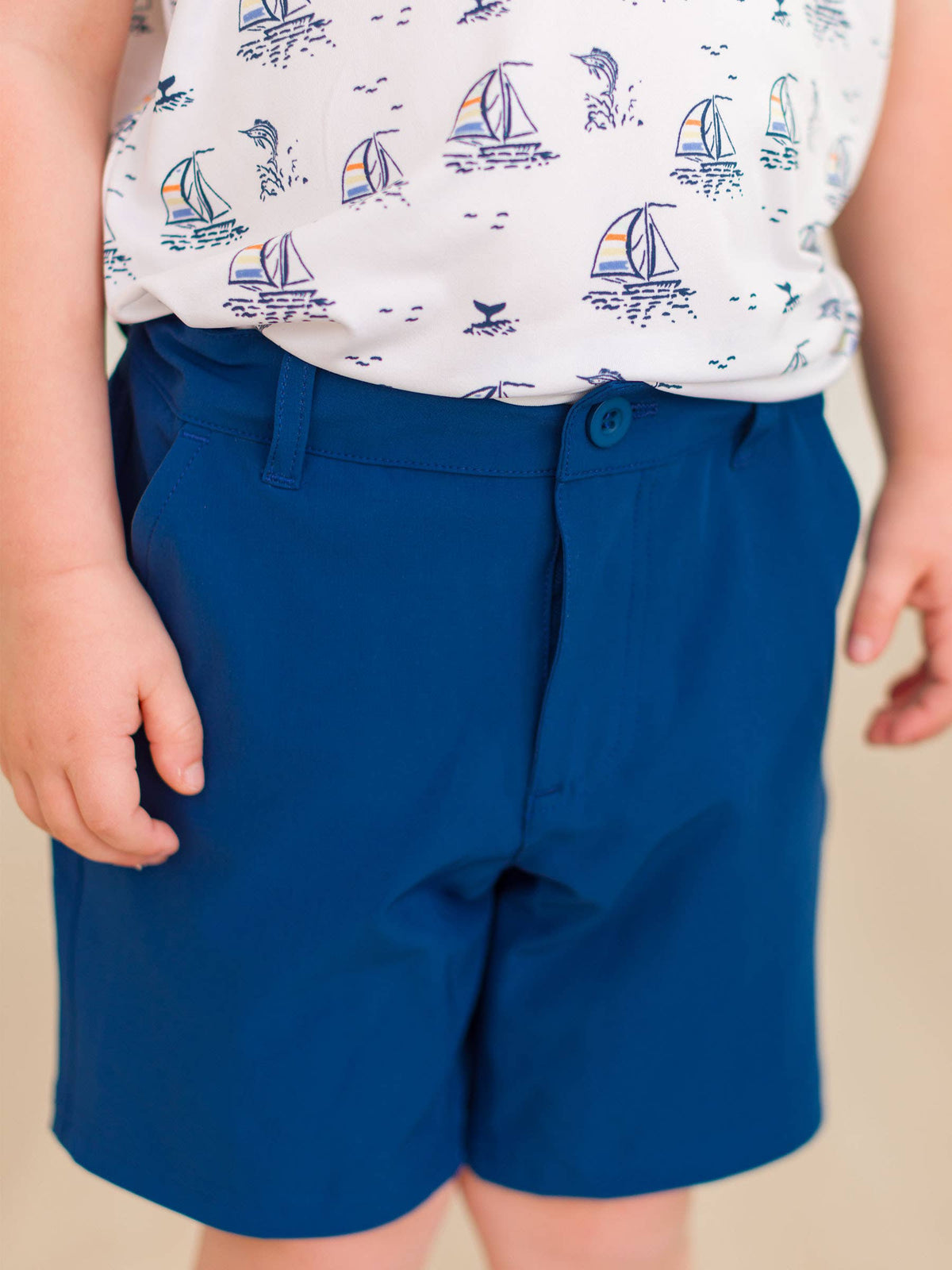 Elias Boys Navy Hybrid Shorts