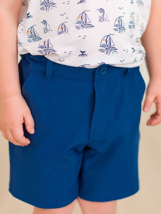 Elias Boys Navy Hybrid Shorts
