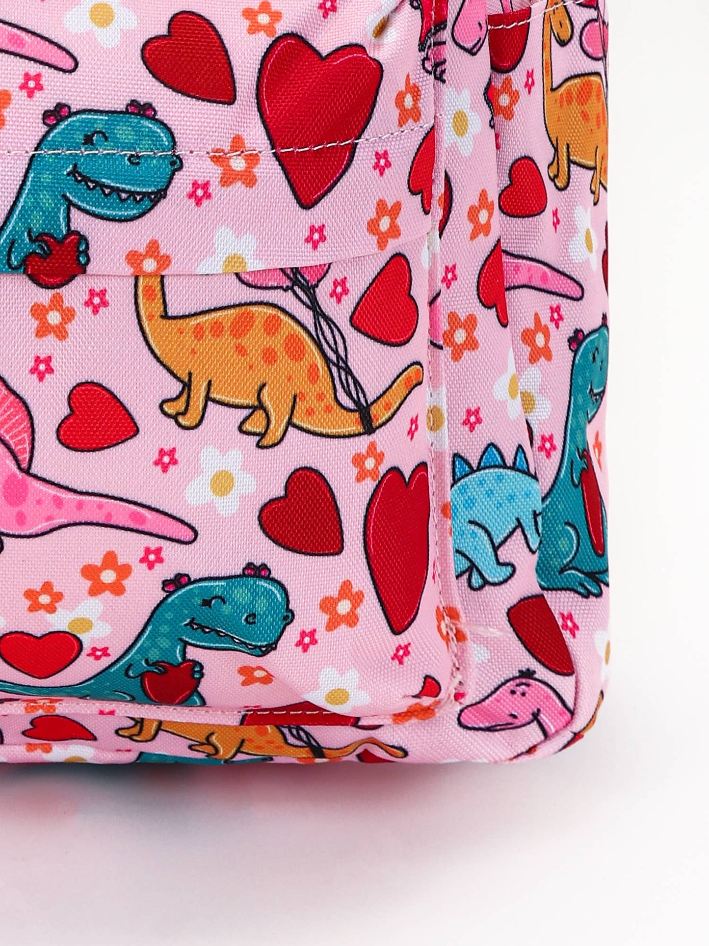 Kids Girls Pink Dinosaur Backpack