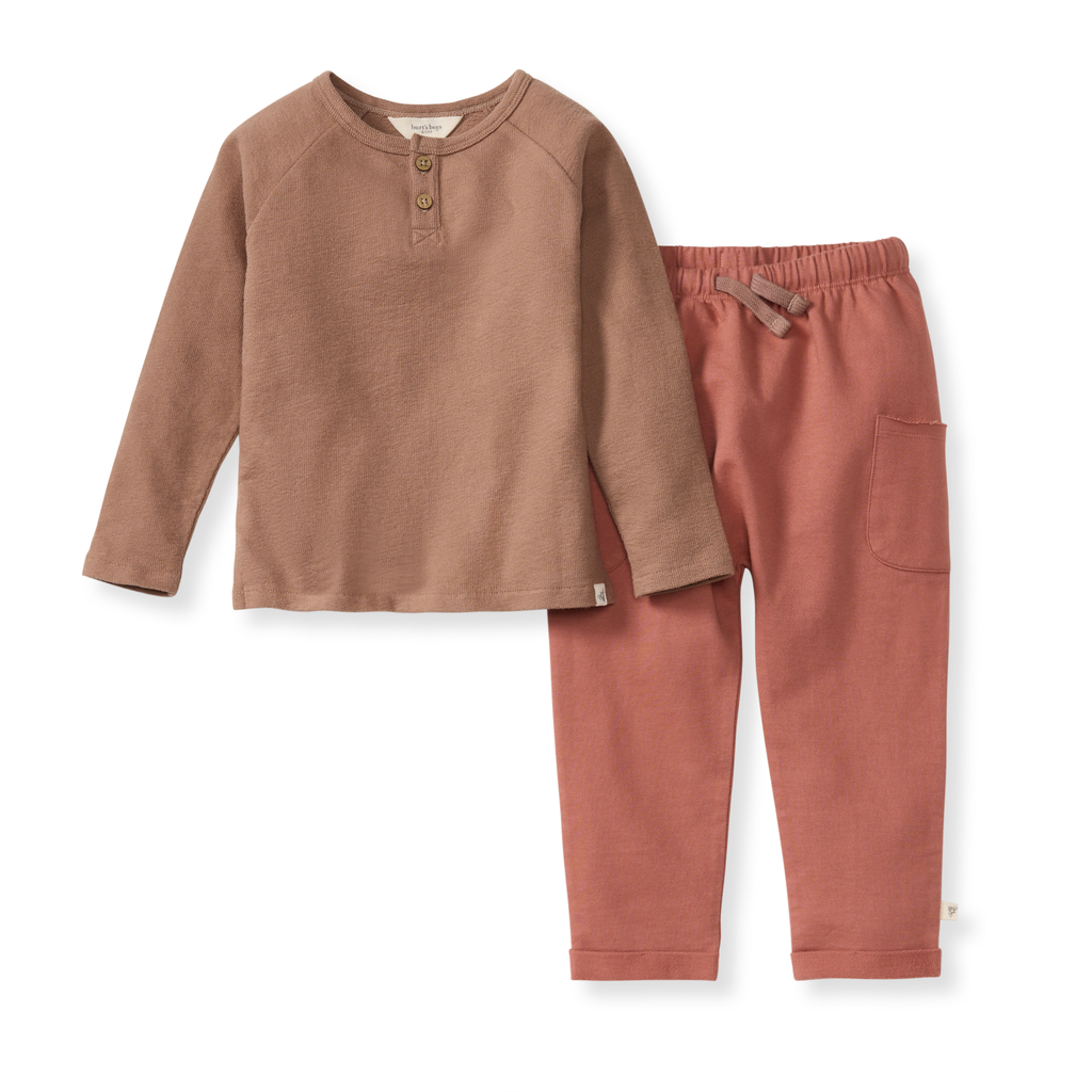 Isaac Textured Knit Toddler Tee Set