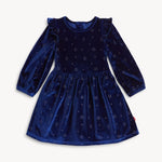Blue Star velour girls dress