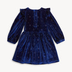Blue Star velour girls dress