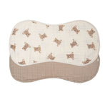Baby burp cloths with teddy bear pattern on a white background