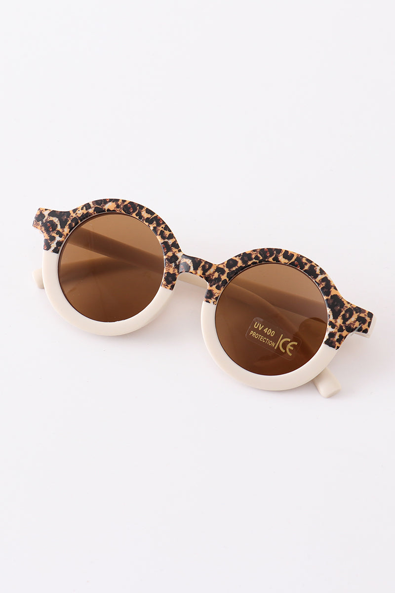 Leopard Round Sunglasses