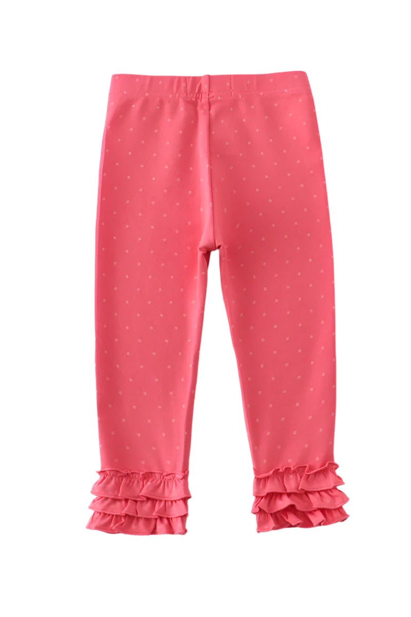 Pink Dot Ruffle Pants