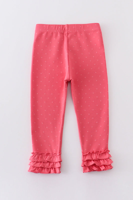 Pink Dot Ruffle Pants